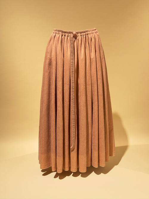 Plisseerock Thea in Apricot